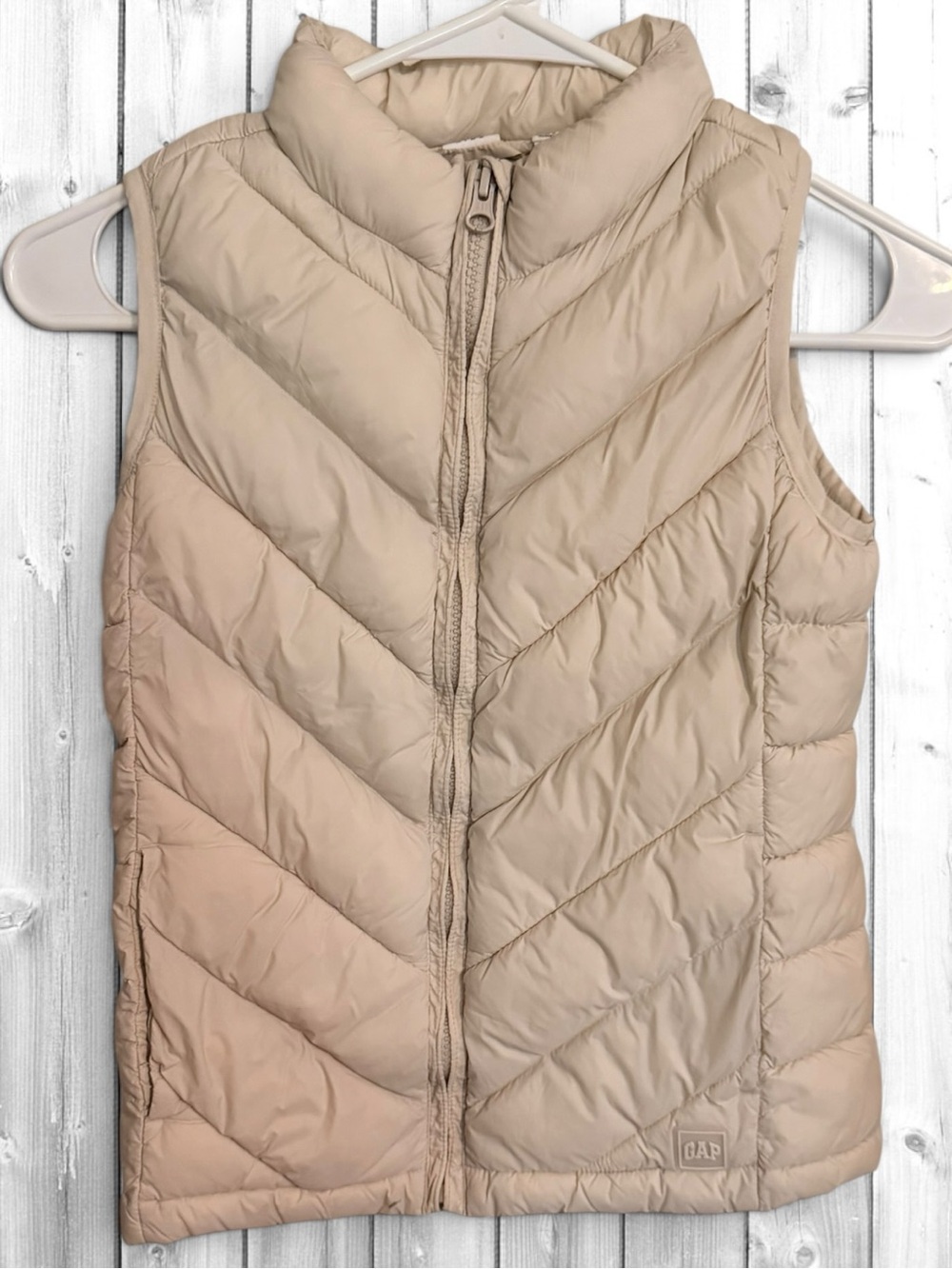 🌼GAP kids Light Tan Quilted Puffer Vest